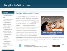 Tablet Screenshot of ganglioslinfaticos.com